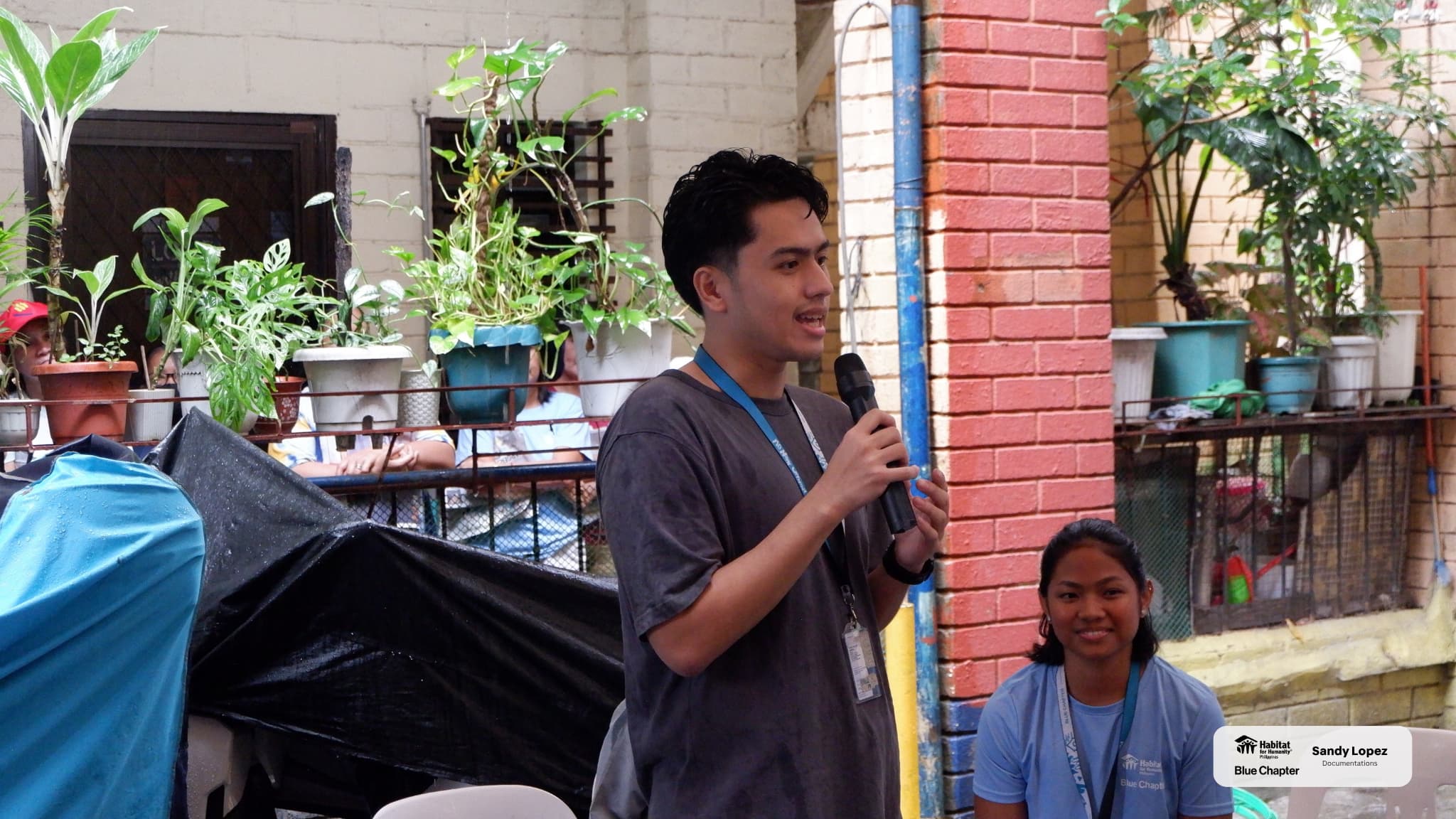 Dale speaking during a Habitat for Humanity: Blue Chapter engagement