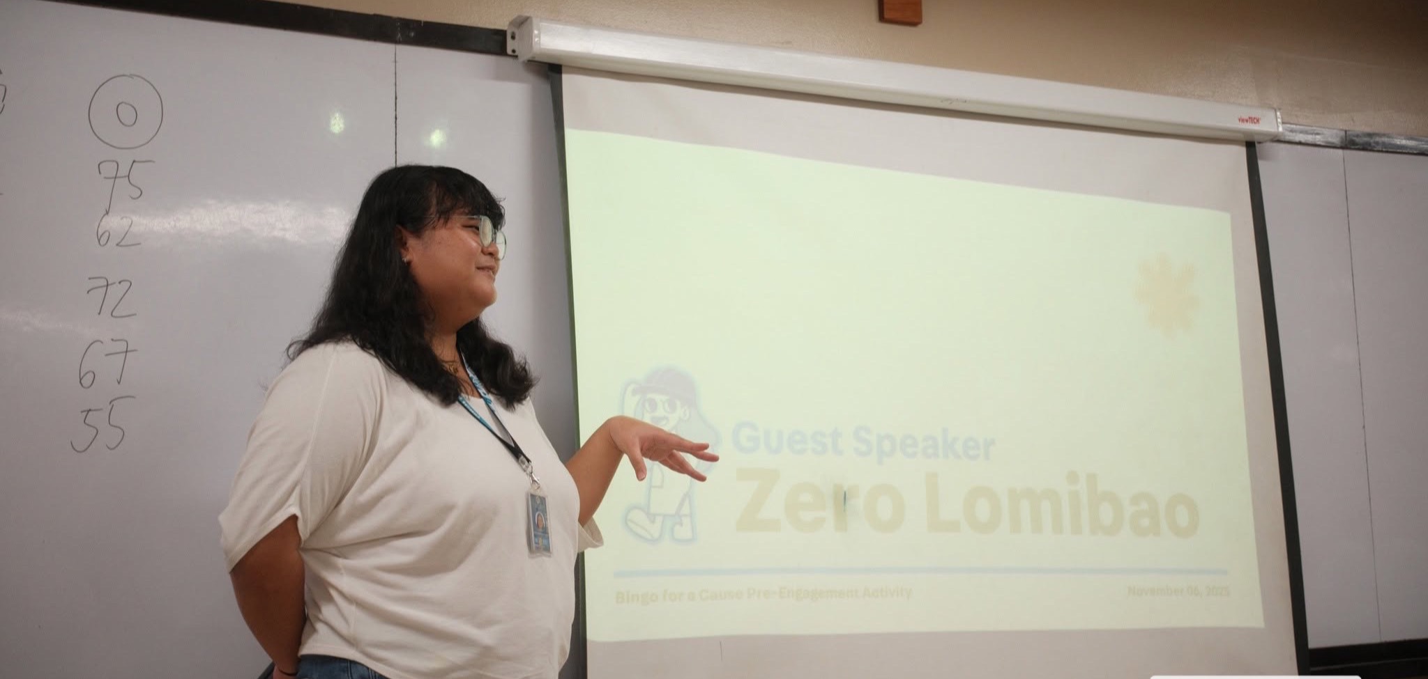 A member introducing a guest speaker at a pre-engagement session
